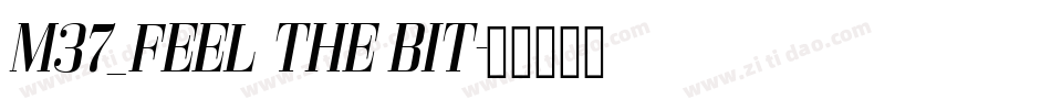 M37_FEEL THE BIT字体转换
